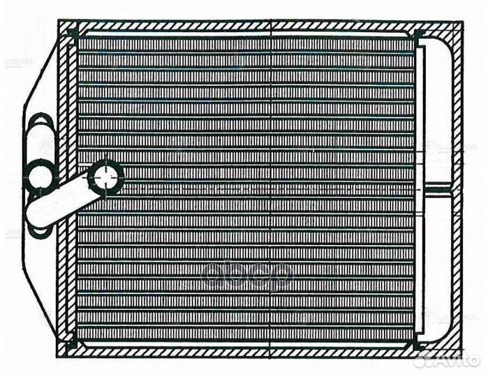 LRH 0809 радиатор отоп. Hyundai HD/County 98