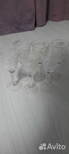 Рюмка на ножке хрустальные СССР