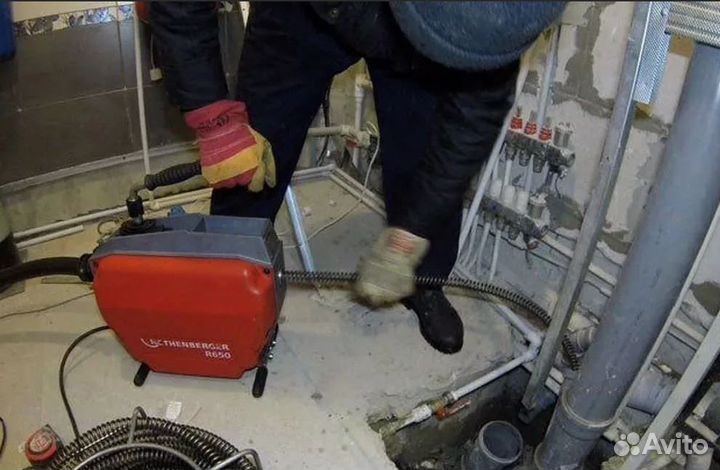 Услуги сантехника Устранение засоров, замена сифон