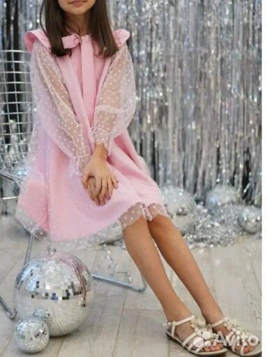 Нарядное платье для девочки 104 и 110 новое