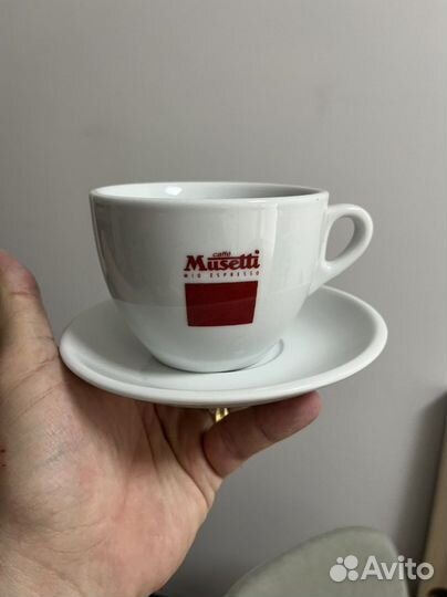 Чашки для капучино с блюдцем