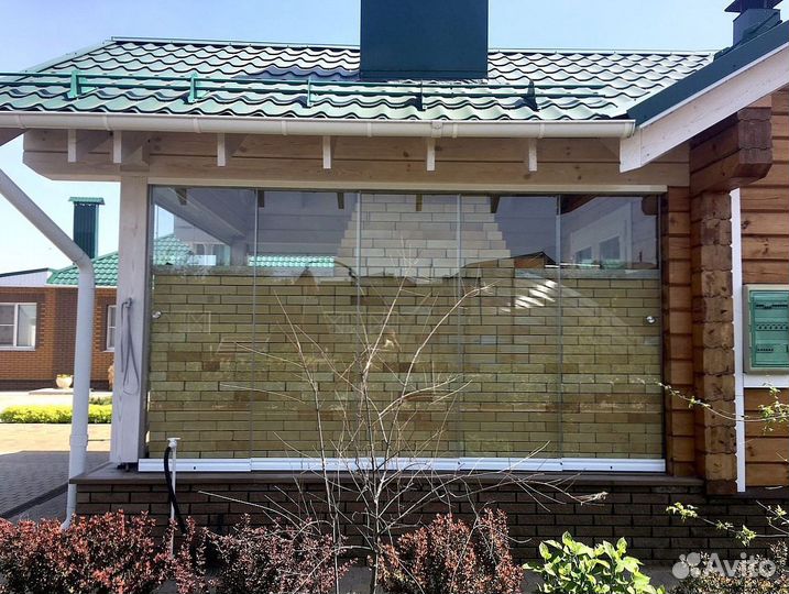 Безрамное остекление раздвижной системой