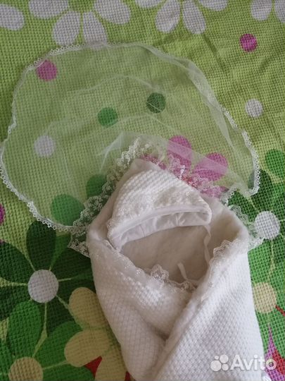 Конверт одеяло на выписку меховой Сонный гномик