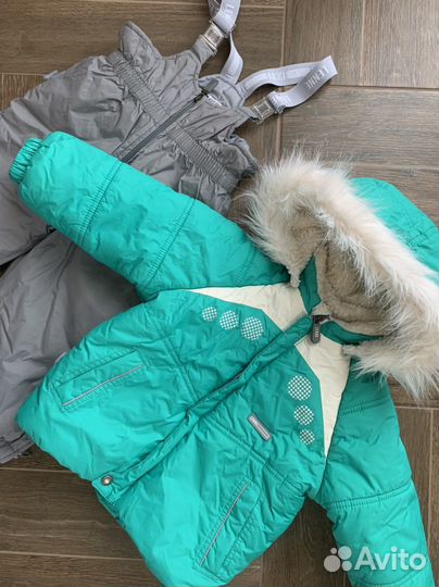 Детская зимня куртка, полукомбинезон lenne 86