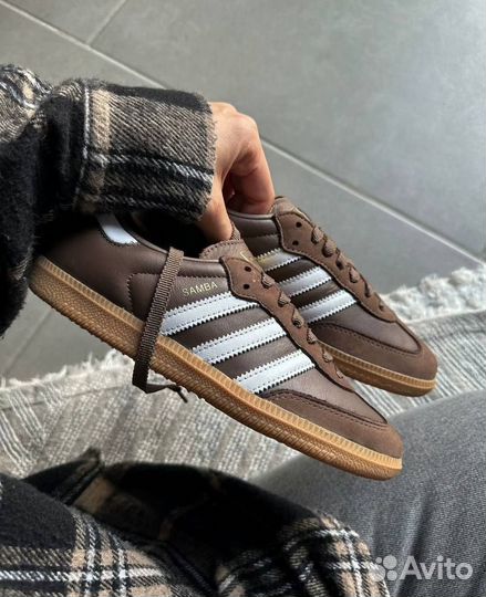 Кроссовки Adidas samba OG brown 37/41