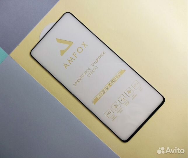 Защитное стекло amfox для iPhone, Samsung, Xiaomi