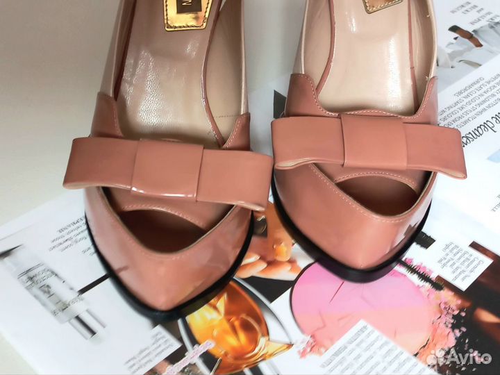 Туфли босоножки 37 38 натуральная кожа Италия