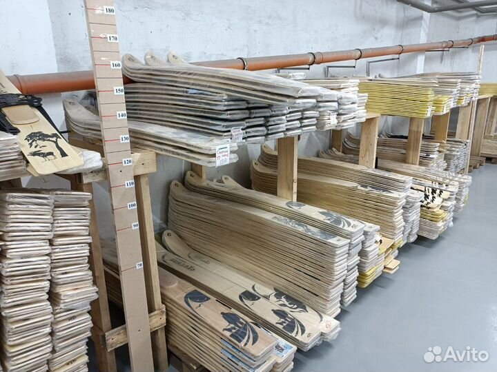 Охотничьи лыжи Тайга крепление брезент 125х15 см