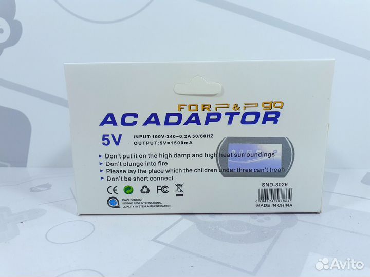 Зарядное устройство для PSP Go новое