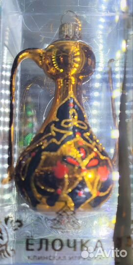 Елочные игрушки мальчик, девочка в платке с куклой