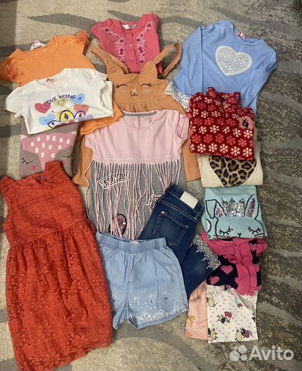 Пакет вещей на девочку р.110-116