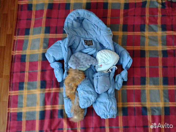 Зимний детский комбинезон 74