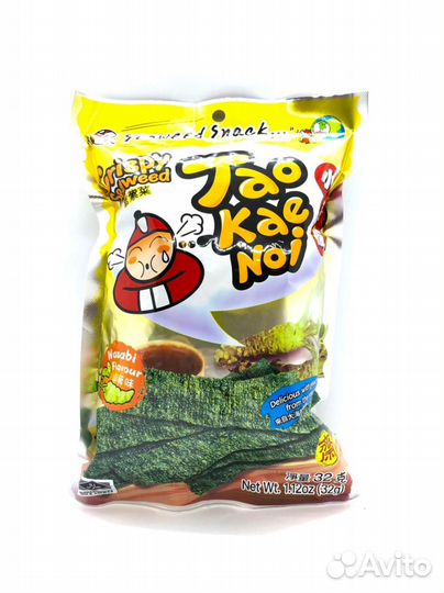 Чипсы из водорослей со вкусом васаби тм «TAO KAE N