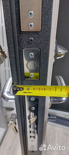 Дверь входная металлическая с зеркалом