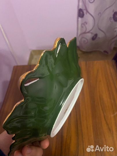 Конфетница Мадонна фарфор кобальт