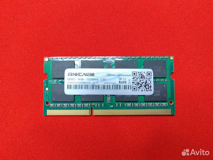 079124 Модуль памяти Ankowall sodimm DDR3 4GB 1333