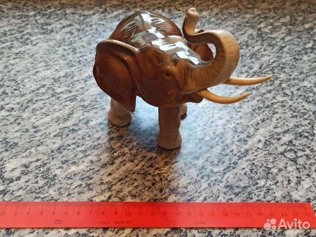 Статуэтка слоненок Royal Dux Bohemia 16 Х 22 см