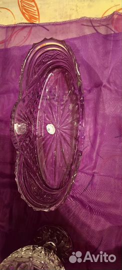 Хрустальная салатница СССР