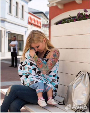 Накидка для кормления (милк-снуд) Mimi Mommi