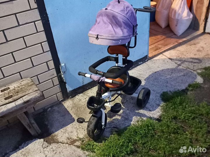 Детский велосипед с ручкой бу
