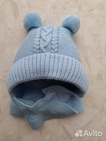 Шапка-шлем зимняя для малышей