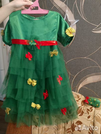 Платье для девочки елочка