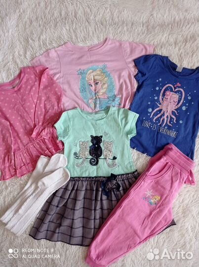 Вещи пакетом для девочки 98