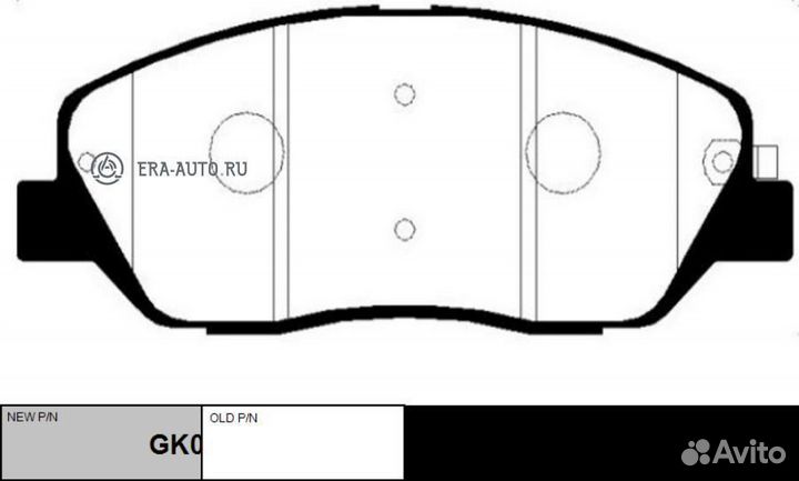 CTR GK0487 / ckkh-33 Колодки тормозные дисковые пе