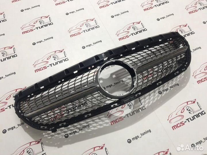 Решетка Mercedes B-Class w246 Diamond Silver