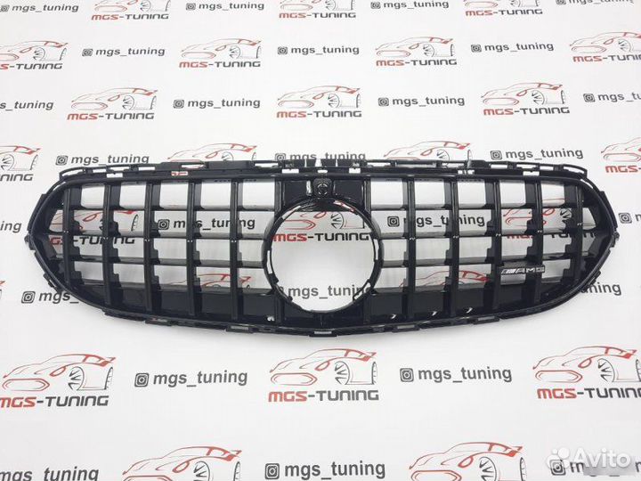 Решетка радиатора 213 рест. GT Black для не AMG