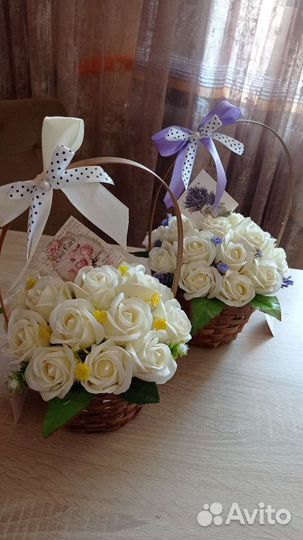 Букет цветов из мыла