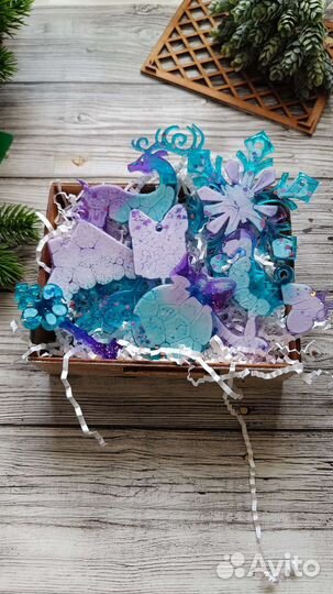 Ёлочные игрушки из эпоксидной смолы