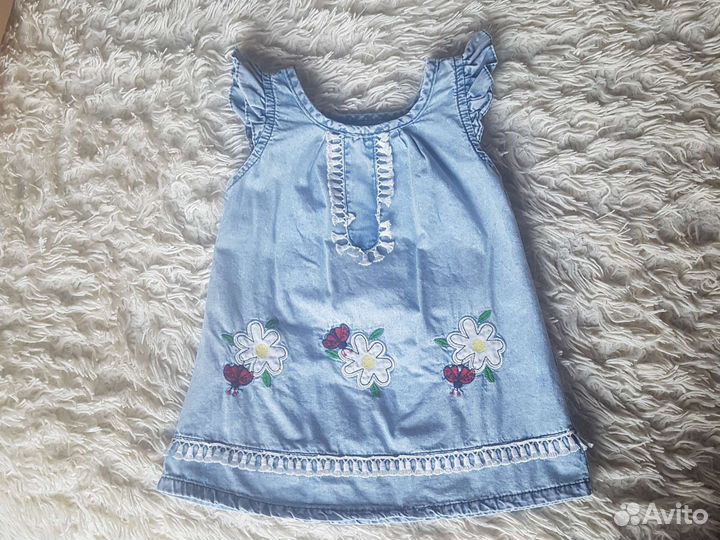 Джинсовый сарафан для девочки