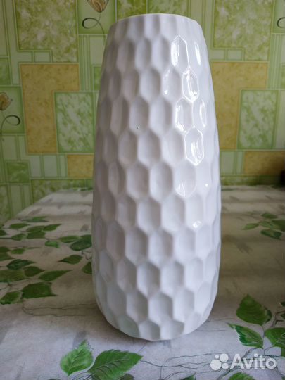 Ваза декоративная/керамика -Соты 28см