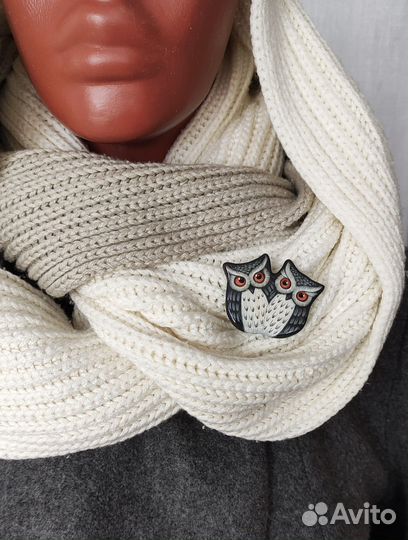 Брошь ручной работы с худ.росписью