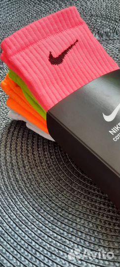 Носки женские Nike neon