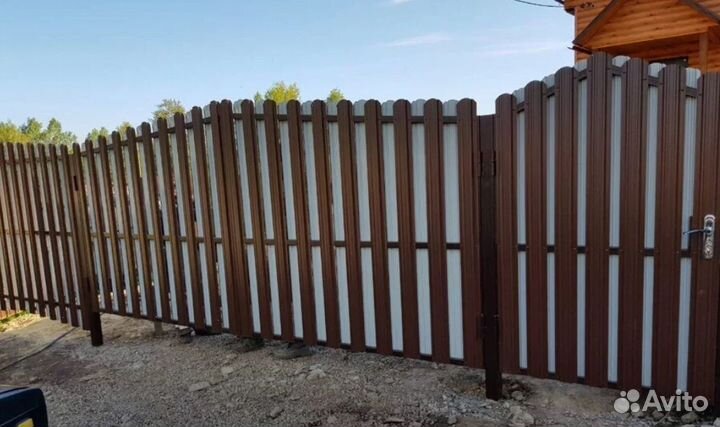 Забор из евроштакетника замер бесплатно качественн
