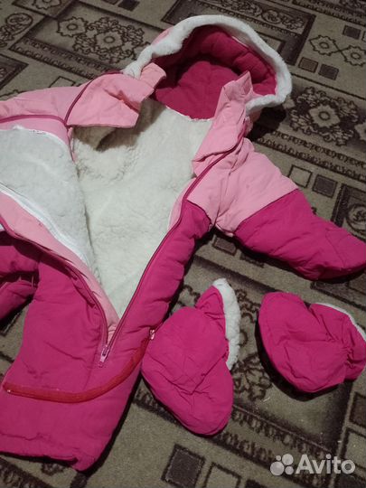 Детский зимний комбинезон на девочку