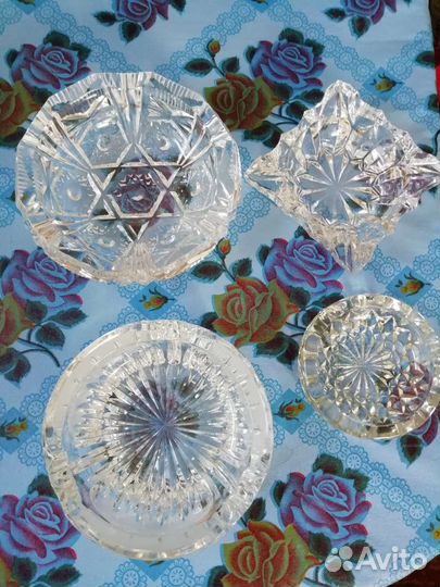 Пепельница хрустальная