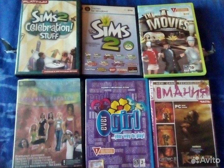 16-ть PC dvd игры одним лотом