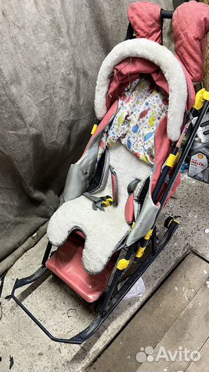 Коляска санки Ника детям 7-3