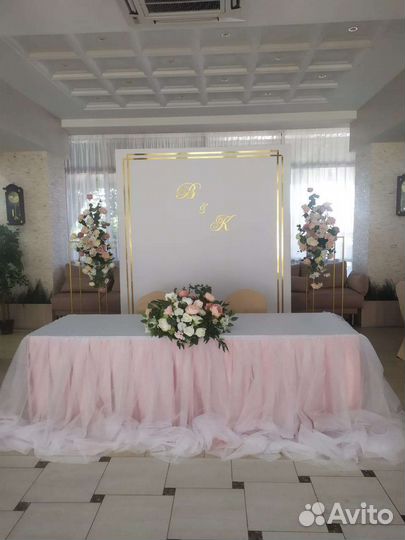 Свадебное оформление зала