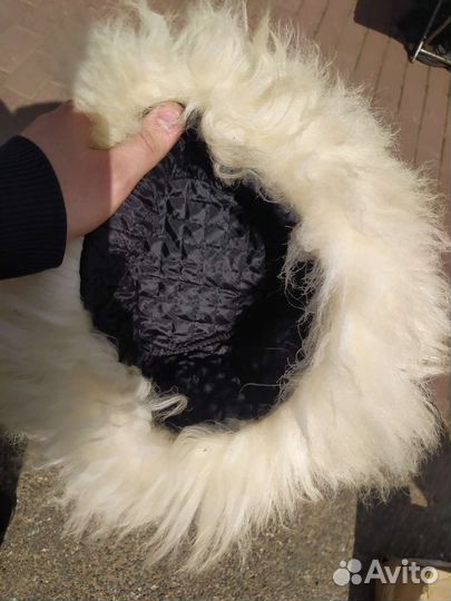 Папаха (Черкесска) белая мохнатая