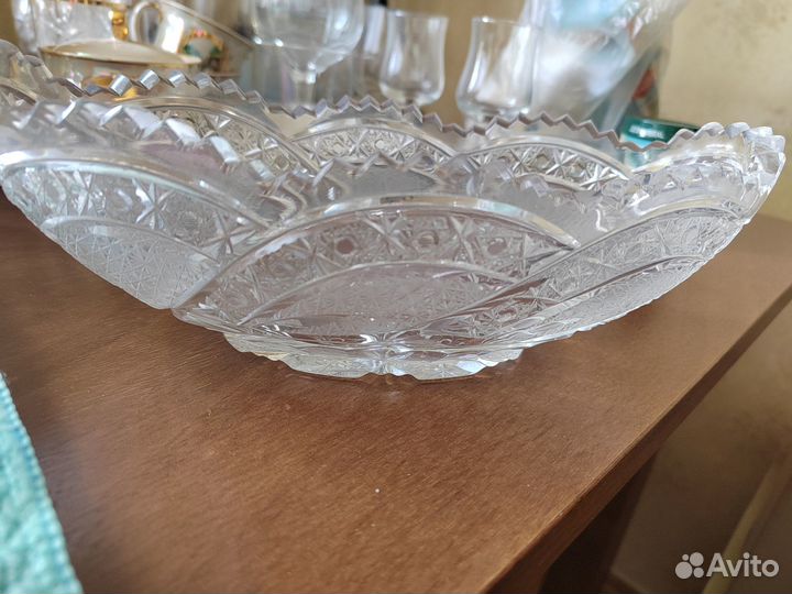 Хрустальная ваза/конфетница/фруктовница