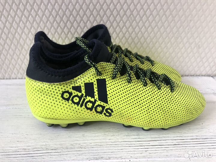 Детские бутсы Adidas X 17.4 AG US 4