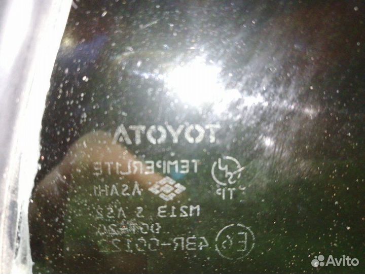 Стекло двери (форточка) заднее правое Toyota