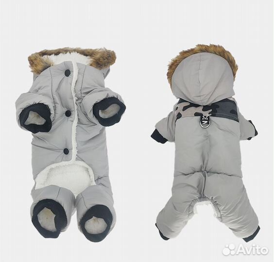 Зимний комбинезон для маленькой собаки