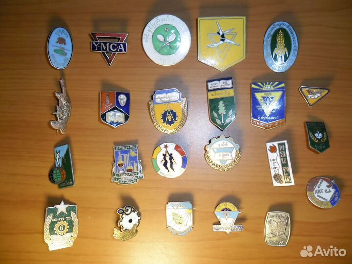 Бирма набор значков 23 шт