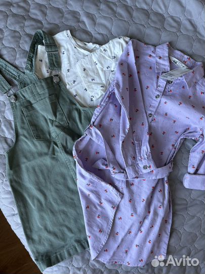 Новая одежда для девочки h&m (120), mayoral (116)