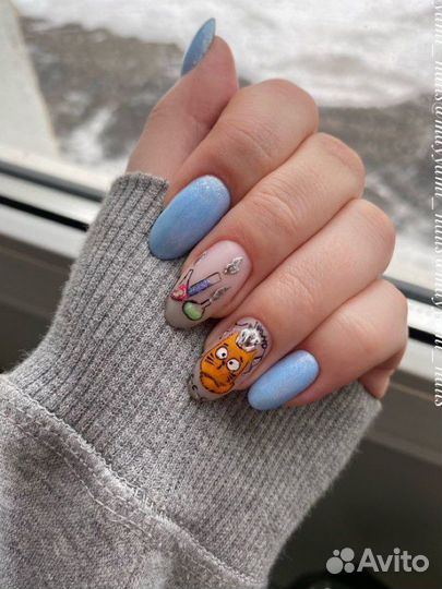 Маникюр. наращивание. креативные дизайны